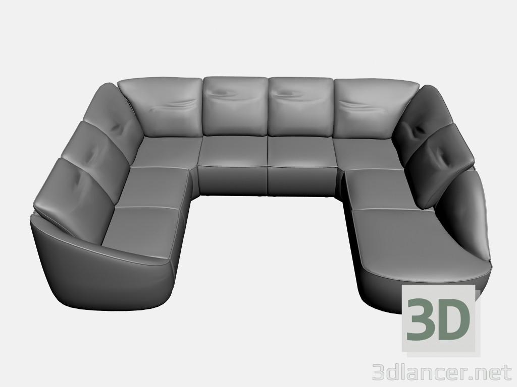 3 डी मॉडल सोफा रिम (4 विकल्प) - पूर्वावलोकन