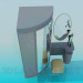 3D Modell Kleiderschrank und Frisierkommode - Vorschau