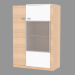 3d model Cabinet with glass insert (small) - preview