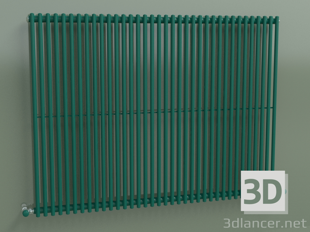 3d model Radiador vertical ARPA 1 (920 36EL, verde ópalo RAL 6026) - vista previa