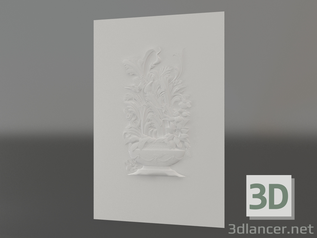 modèle 3D Bas-relief Crocus - preview