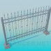 3d model forged fence - preview