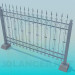 3d model forged fence - preview
