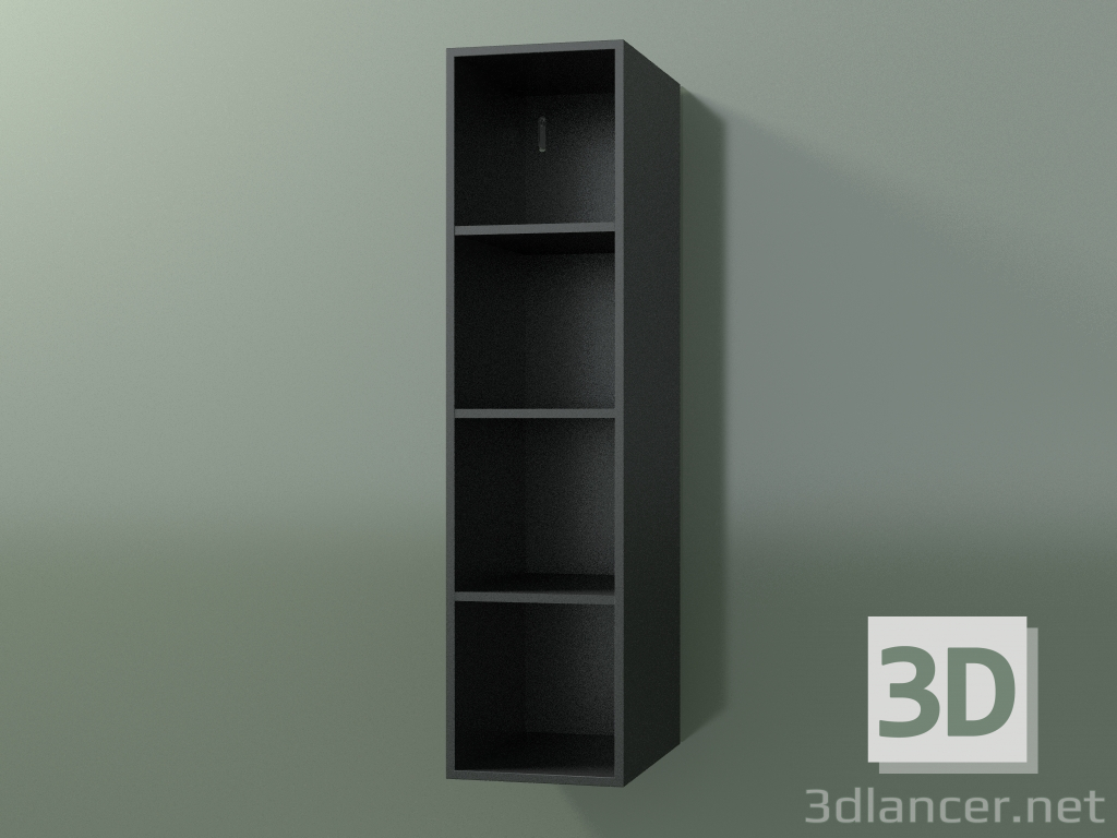 3D modeli Boy dolabı (8DUACD01, Deep Nocturne C38, L 24, P 36, H 96 cm) - önizleme