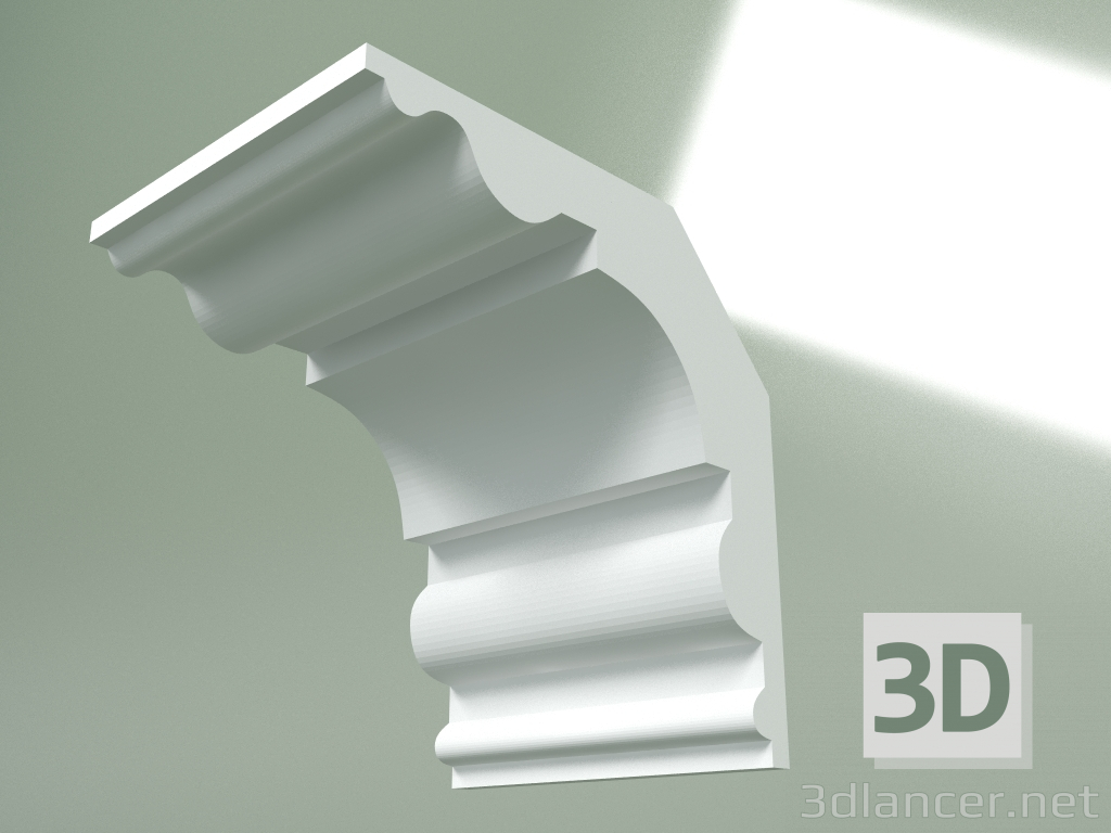 3d model Plaster cornice (ceiling plinth) KT399 - preview