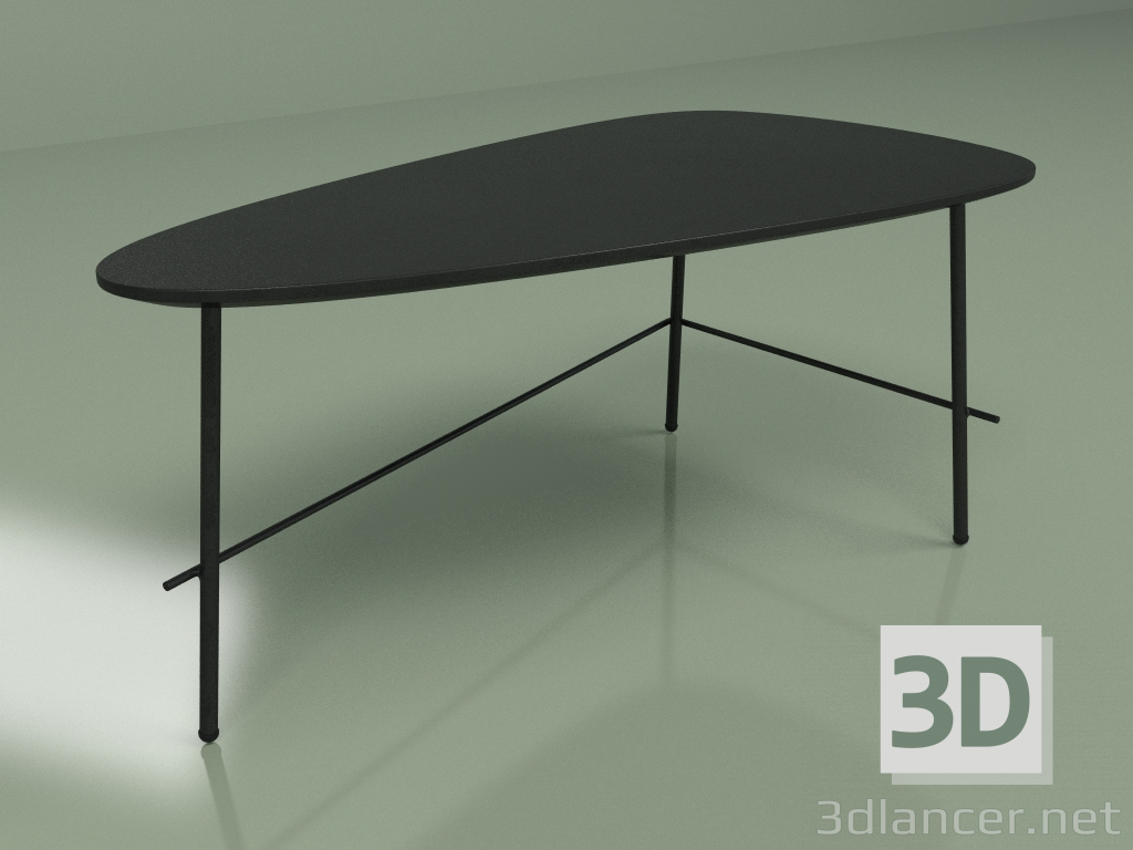 modello 3D Tavolino Andrew altezza 40 (nero) - anteprima