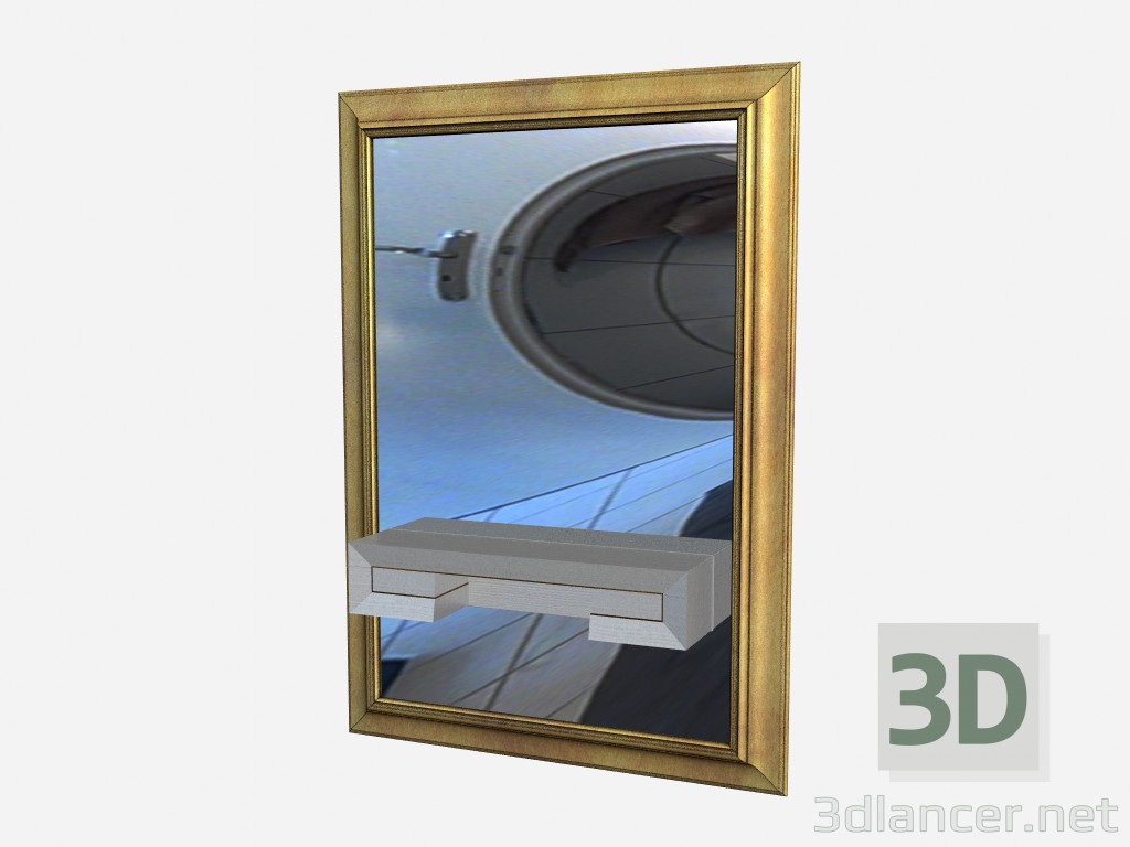 3D modeli Zarif tuvalet Masası Art Deco Nabucco - önizleme