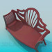 3d model Upholstered bench for hallway - preview