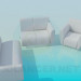 modèle 3D Canapé d’accueil - preview