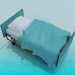 3D modeli Hastane yatağında - önizleme