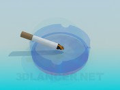 Пепельница с сигаретой