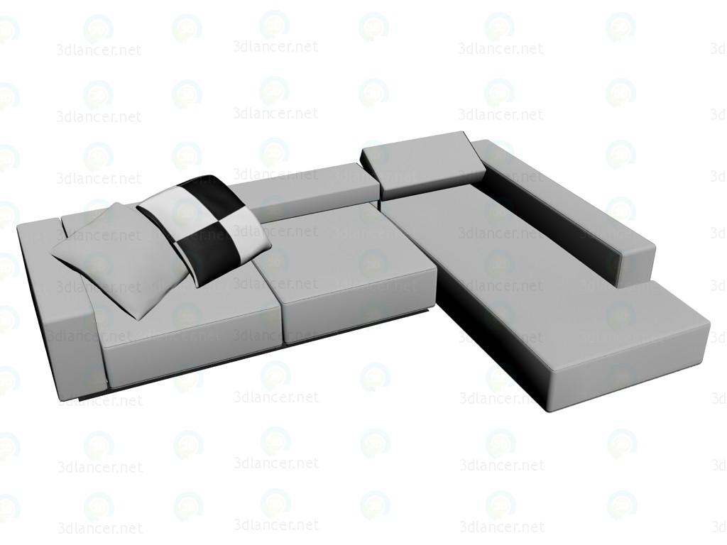 3 डी मॉडल सोफा AN326 विज्ञापन - पूर्वावलोकन