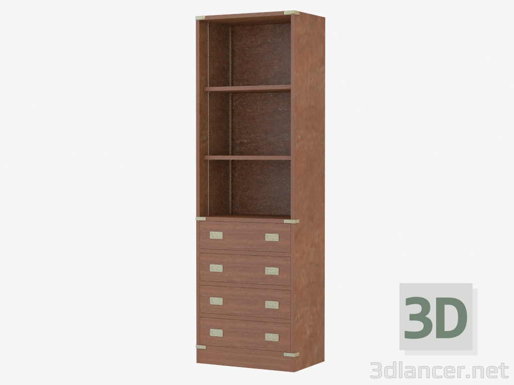 3d model Maritime style wardrobe - preview