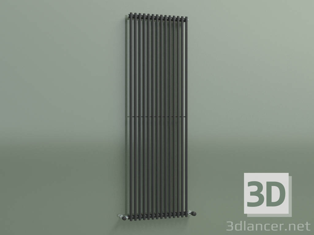 modèle 3D Radiateur vertical ARPA 1 (1520 14EL, noir transport RAL 9005) - preview