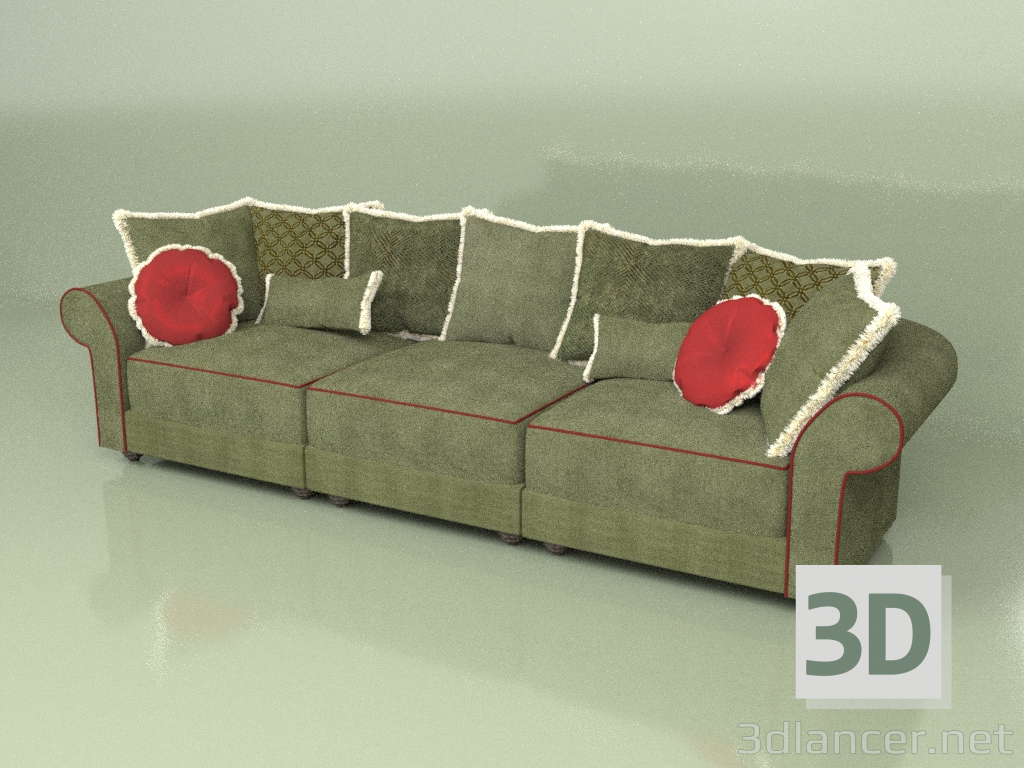 3D modeli Kanepe Palazzio 2 - önizleme