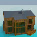 3d model Casa de madera - vista previa