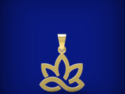 Lotus flower pendant