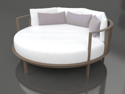 Round bed for relaxation (Bronze)