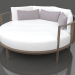 3 डी मॉडल विश्राम के लिए गोल बिस्तर (कांस्य) - पूर्वावलोकन