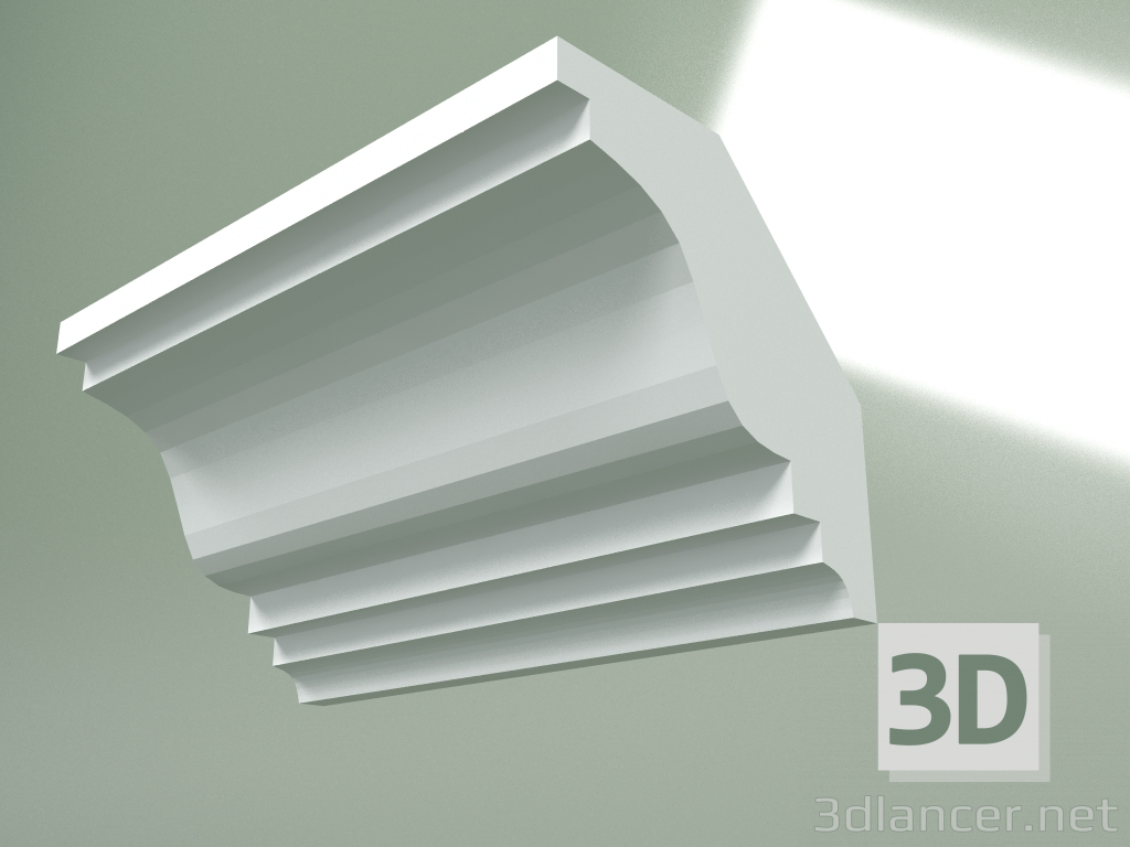 3D modeli Alçı korniş (tavan kaidesi) KT309 - önizleme