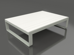 Table basse 120 (Polyéthylène blanc, Gris ciment)