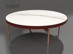 Round coffee table Ø120 (Wine red, DEKTON Aura)