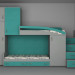 Muebles en un vivero 3D modelo Compro - render