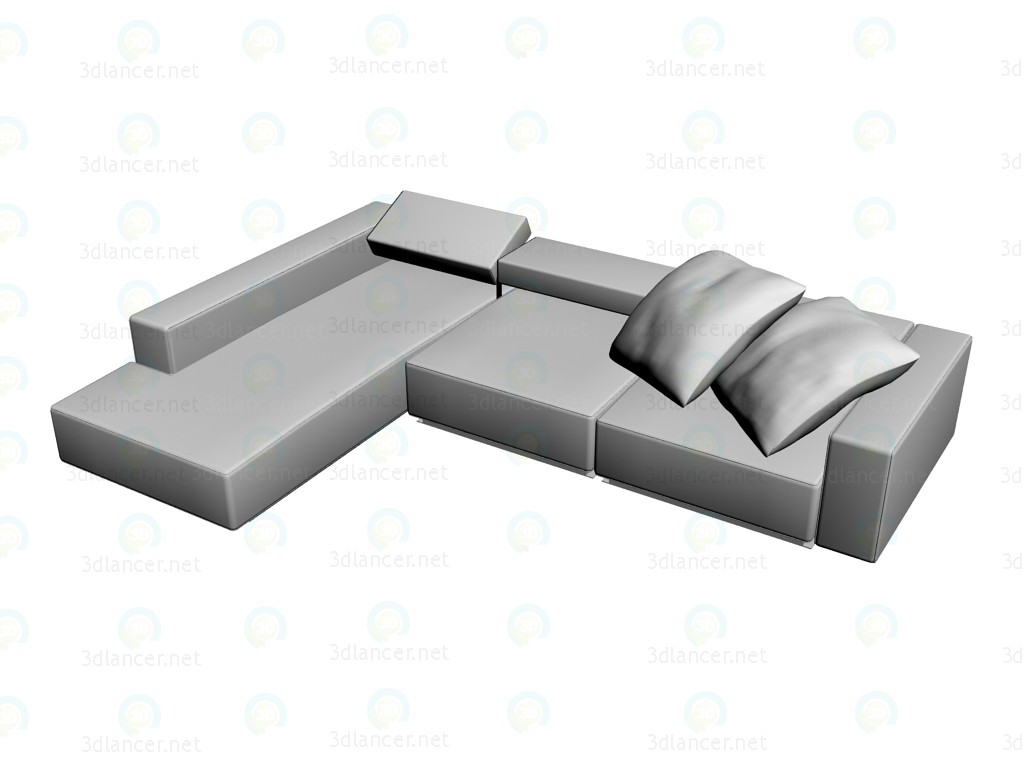 modello 3D Come divano an326 - anteprima