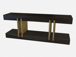 Consola rectangular de madera Art Deco Norma Z01