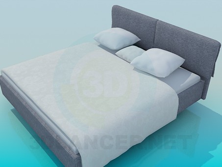3d model Doublebed - preview