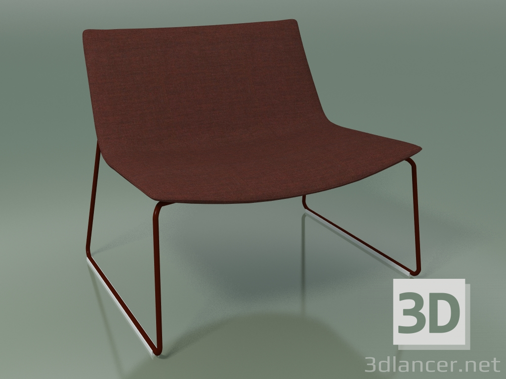 3D Modell Stuhl für die Ruhe 2010 (auf einem Schlitten, V34) - Vorschau