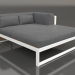 3d model XL modular sofa, section 2 right, artificial wood (White) - preview