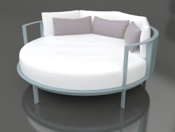 Round bed for relaxation (Blue gray)