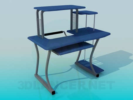 3d model Computer table - preview
