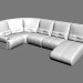 3d модель Кутовий диван Ustin – превью