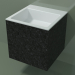 3D modeli Duvara monte lavabo (02R123302, Nero Assoluto M03, L 48, P 48, H 48 cm) - önizleme