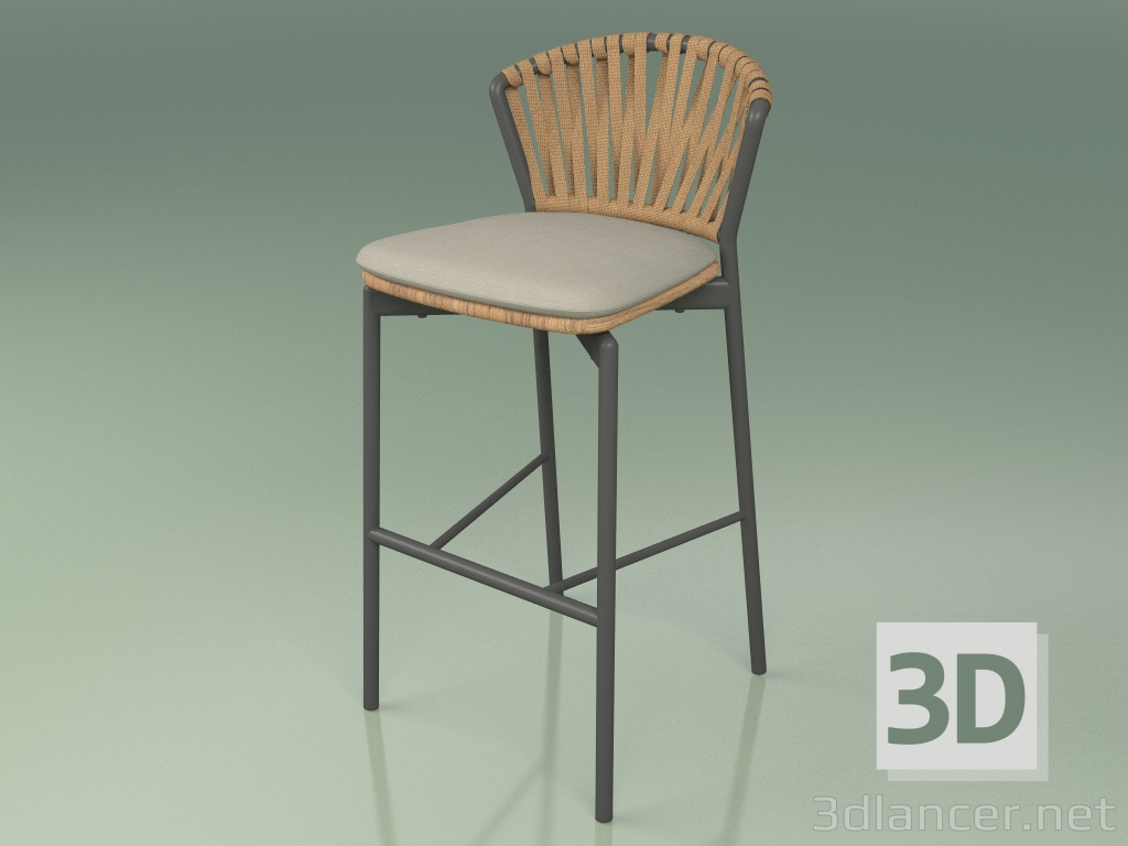3D modeli Bar taburesi 150 (Metal Duman, Tik) - önizleme