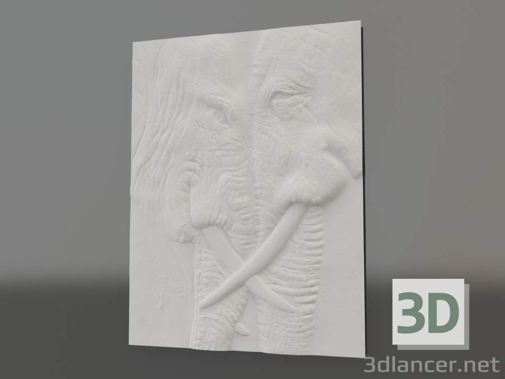 3D Modell Flachrelief-Dilemma - Vorschau