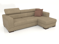 Fabio sofa with ottoman (Bengasi 05)