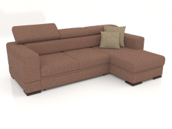 Fabio sofa with ottoman (Bengasi 10)