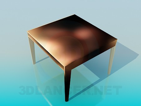 3d модель Стіл квадратний – превью