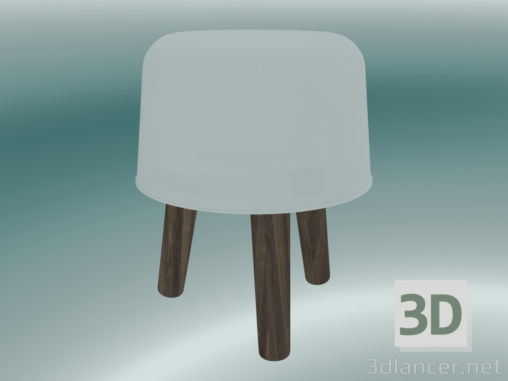 modèle 3D Lampe de table Lait (NA1, Ø20cm, H 25cm, Frêne huilé fumé) - preview