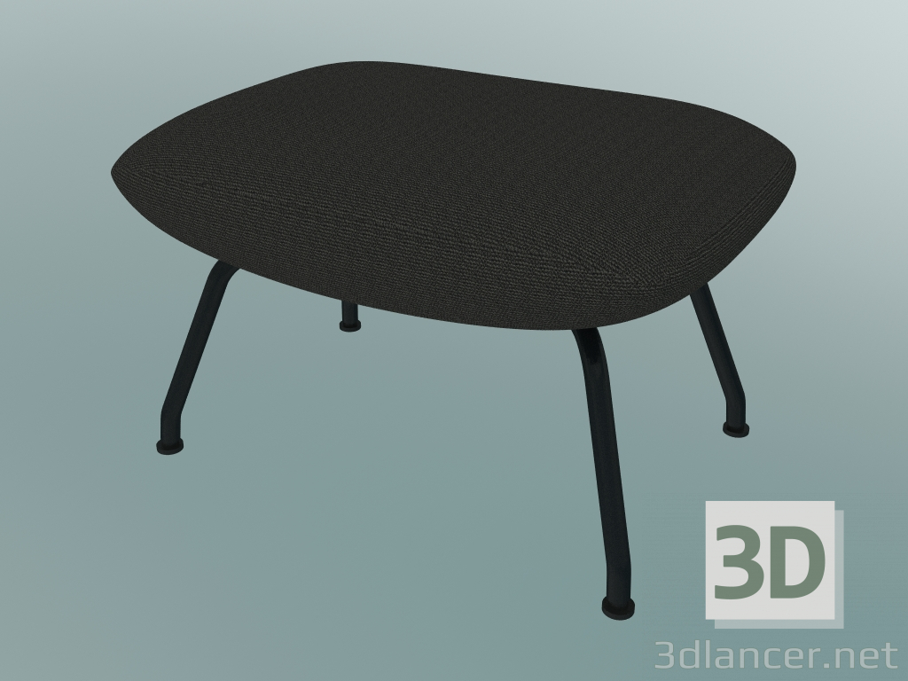 modèle 3D Somnole ottomane (océan 3, noir anthracite) - preview