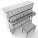 3d Пианино Steinway And Sons V-125 3D модель модель купить - ракурс