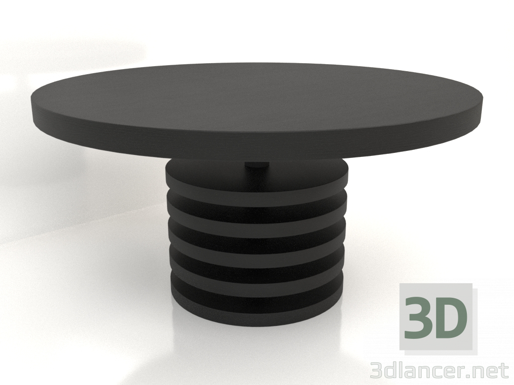 3d model Dining table DT 03 (D=1493x762, wood black) - preview