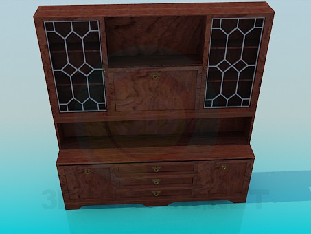 3d model Bookcase-sideboard - preview