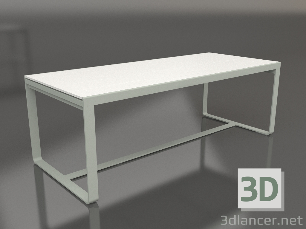 3d модель Стіл обідній 210 (White polyethylene, Cement grey) – превью