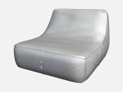 Leather daybed Art Deco Olivieri