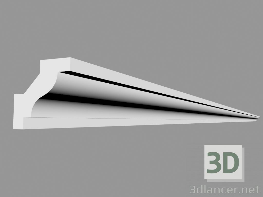 3D Modell Gesims C230 (200 x 2,9 x 2,9 cm) - Vorschau