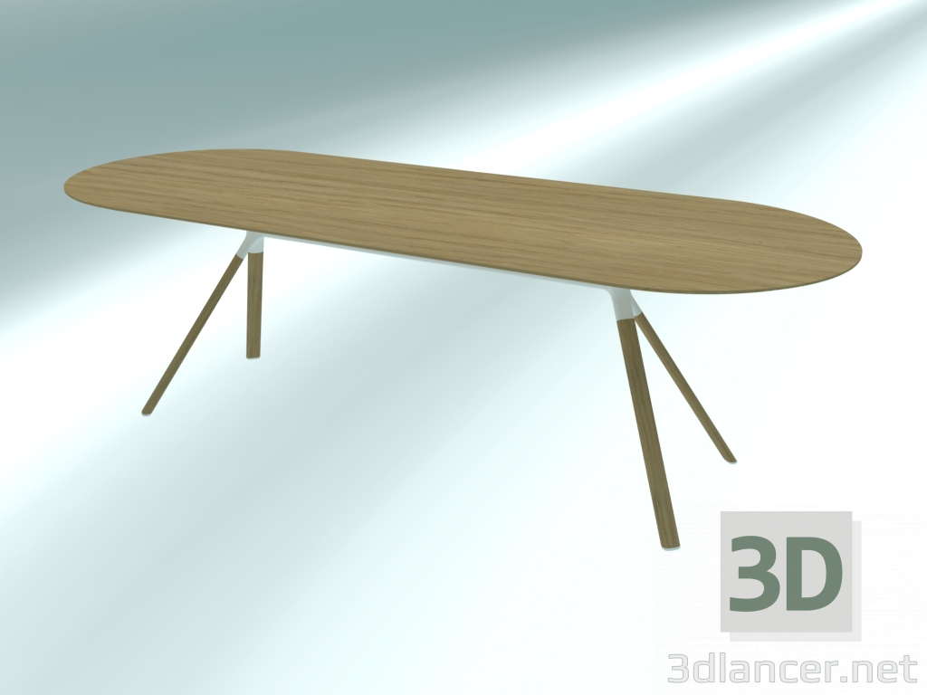 3 डी मॉडल टेबल ओवल फोर्क (P128 240X90) - पूर्वावलोकन